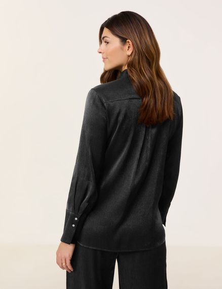 GERRY WEBER Блуза атласная черная