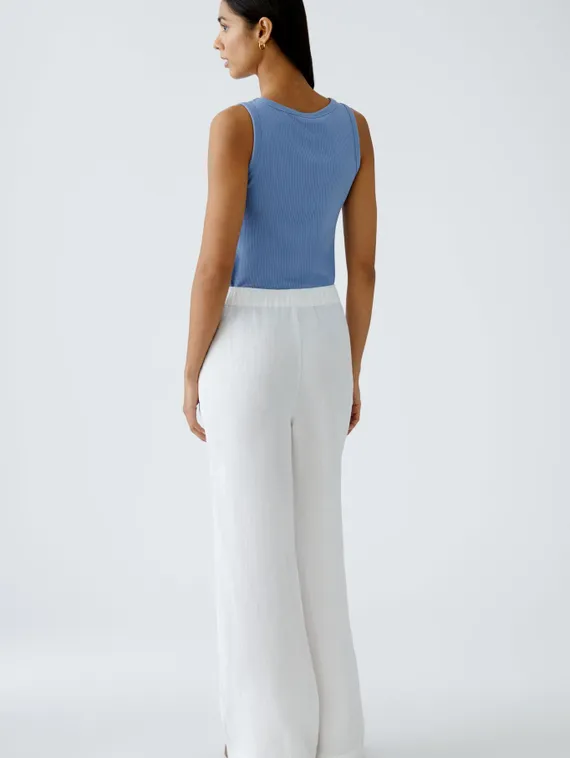 Oui Брюки широкие льняные