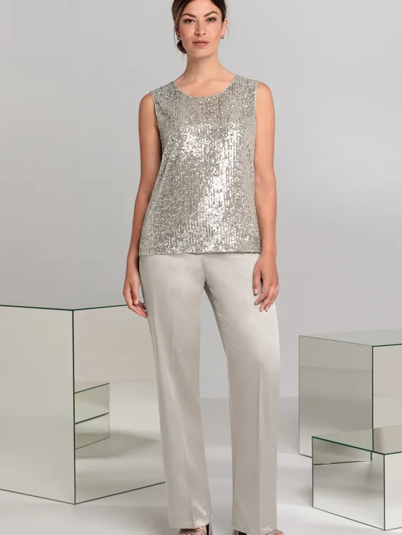 BIANCA Топ с пайетками