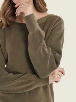 GERRY WEBER Джемпер свободный с вырезом-лодочкой