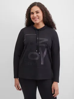 SAMOON Лонгслив с воротником-стойкой