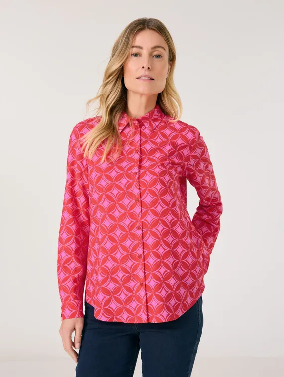 GERRY WEBER Блуза вискозная с принтом