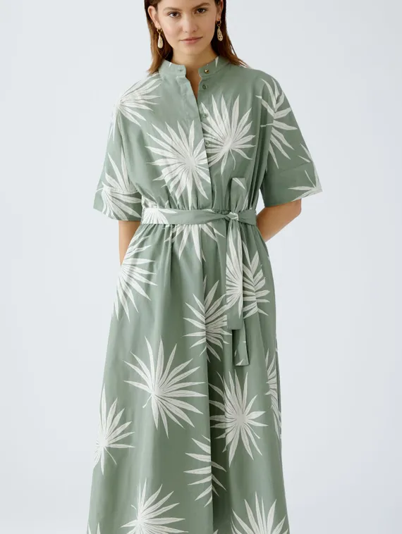 Oui Платье из хлопкового поплина