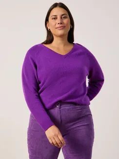 SAMOON Джемпер с V-вырезом