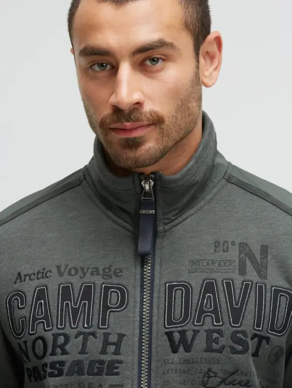 CAMP DAVID Толстовка с принтом и этикетками