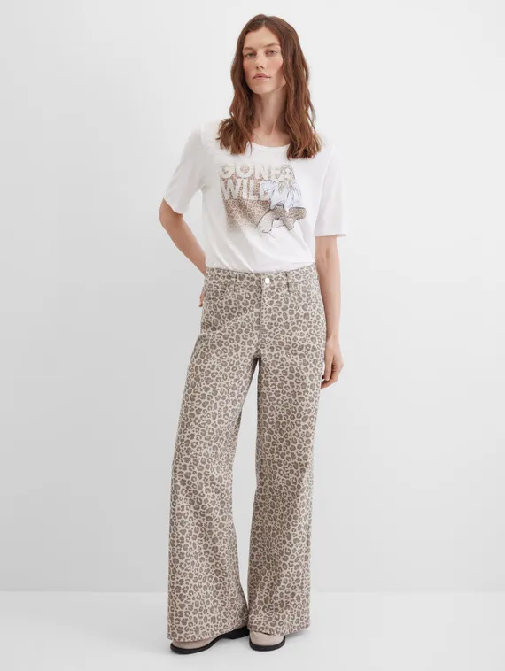 Elisa.and.me Джинсы широкие с принтом