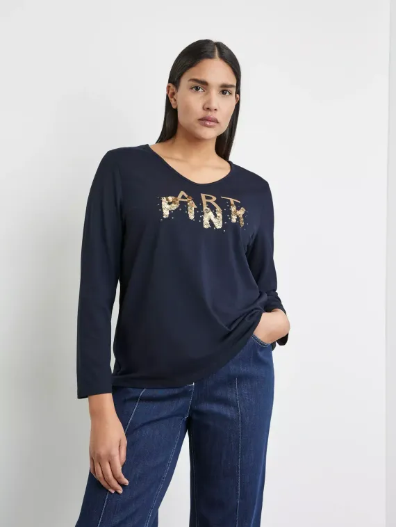 SAMOON Футболка с длинным рукавом