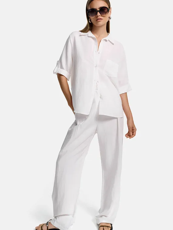 CATNOIR Блуза из вискозы и льна