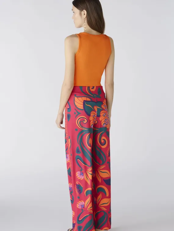 Oui Брюки с принтом