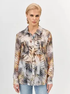 BULMER Блузка с анималистичным принтом