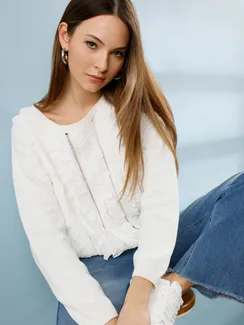 MONARI Вязаный свитер с воланами