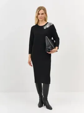 BULMER Вязаное платье с контрастным узором