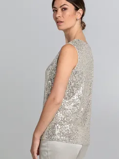 BIANCA Топ с пайетками