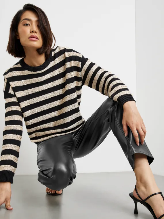 TAIFUN Брюки из искусственной кожи