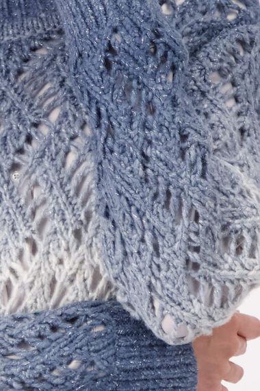 MONARI Свитер ажурный с люрексом