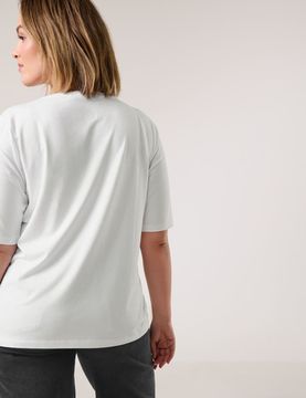 SAMOON Футболка с надписью из страз