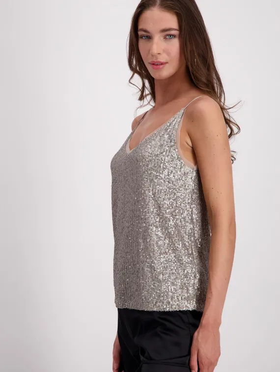 MONARI Топ с пайетками