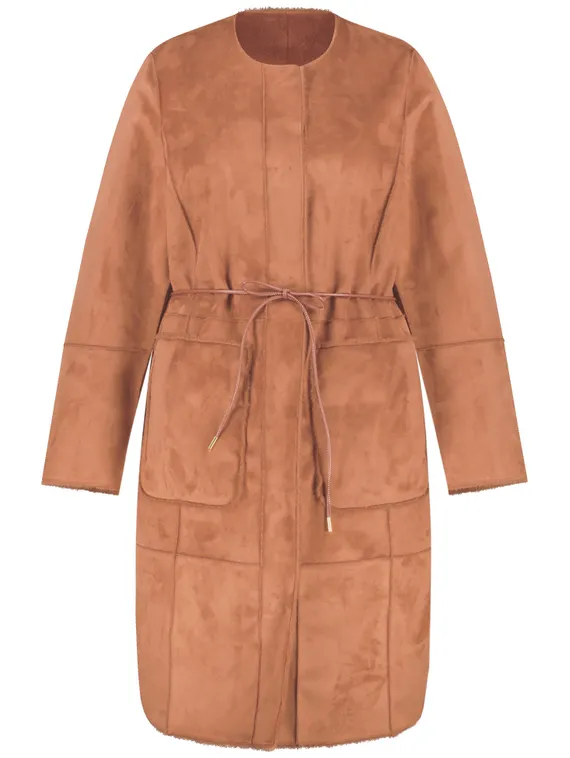 SAMOON Пальто из искусственной замши