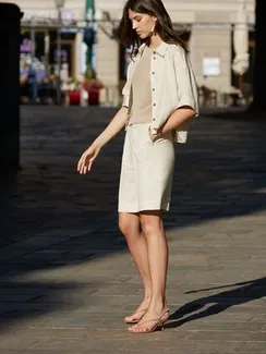 Oui Шорты-бермуды со складками