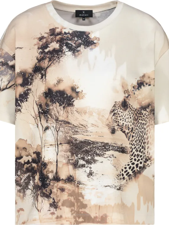 MONARI Футболка с принтом "саванна"