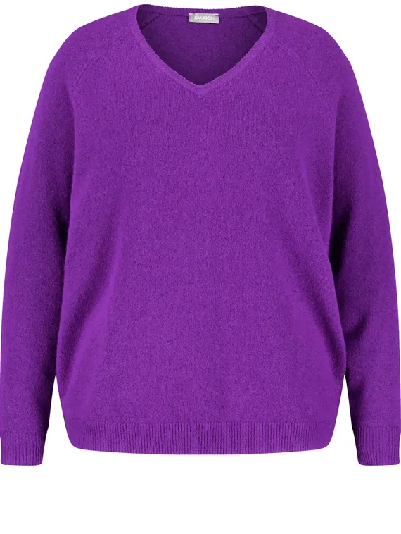 SAMOON Джемпер с V-вырезом