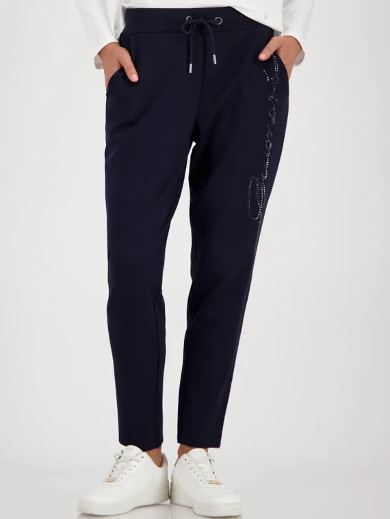 MONARI Брюки-джоггеры со стразами