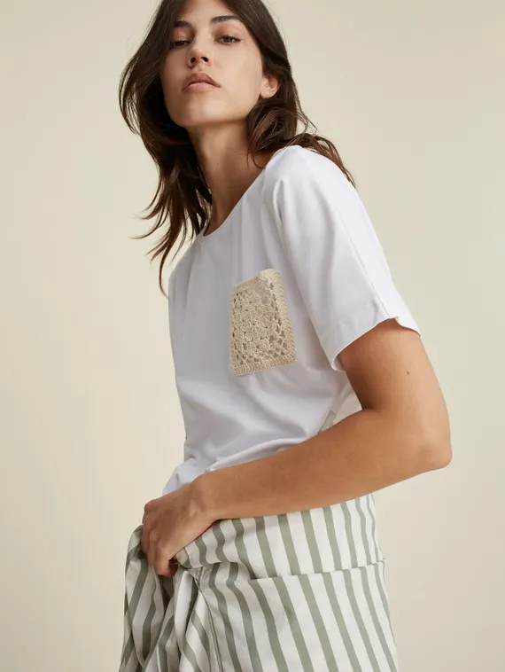 Oui Футболка с карманом