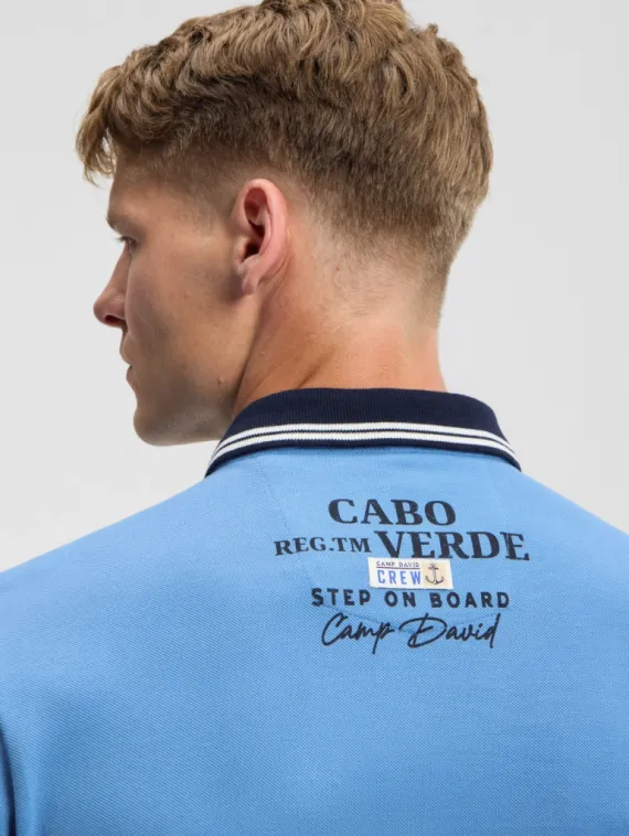 CAMP DAVID Поло из пике с логотипом