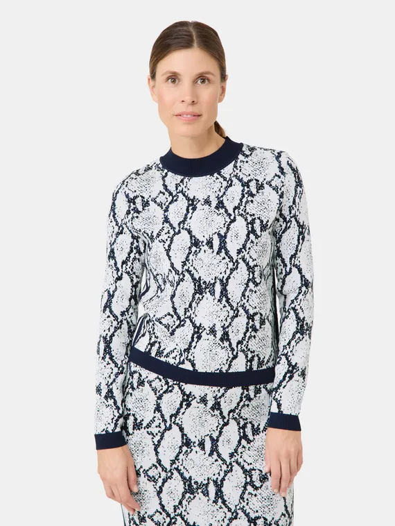 GERRY WEBER Джемпер с принтом змеи