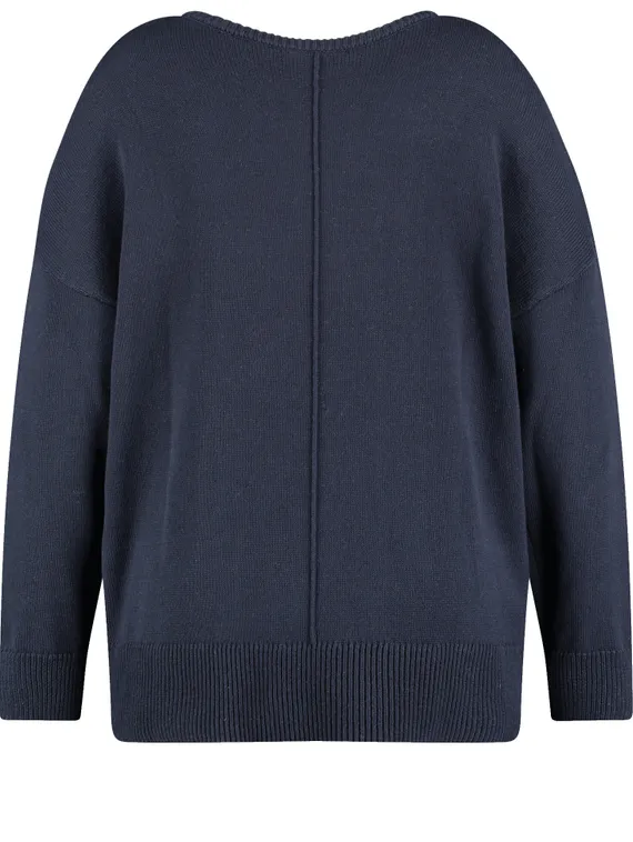 SAMOON Пуловер с цветочным принтом