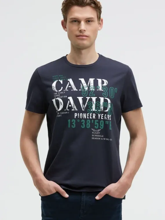 CAMP DAVID Футболка с объемным принтом