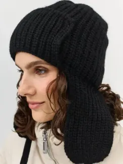 BULMER Шапка-ушанка черная