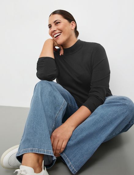 SAMOON Джемпер с высоким воротником