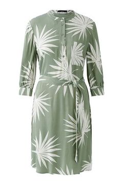 Oui Платье с принтом пальмы
