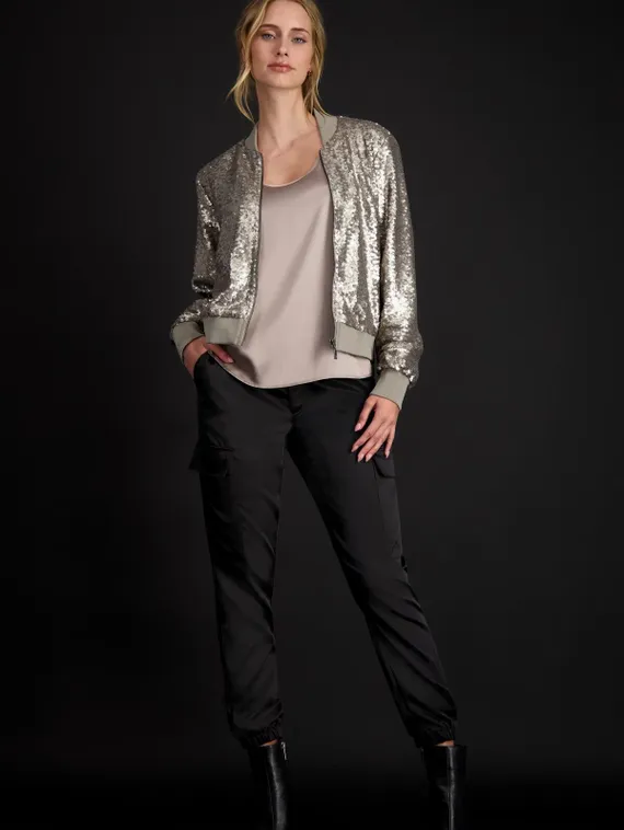 MONARI Топ сатиновый