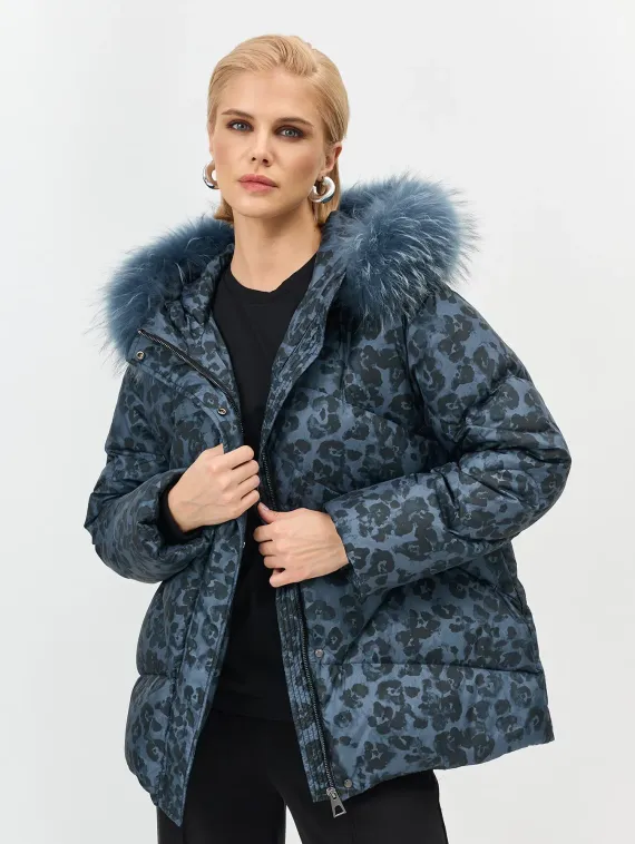 BULMER Куртка с принтом и меховой опушкой