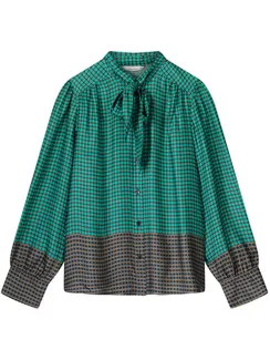 SUMMUM Блуза со съемным бантом