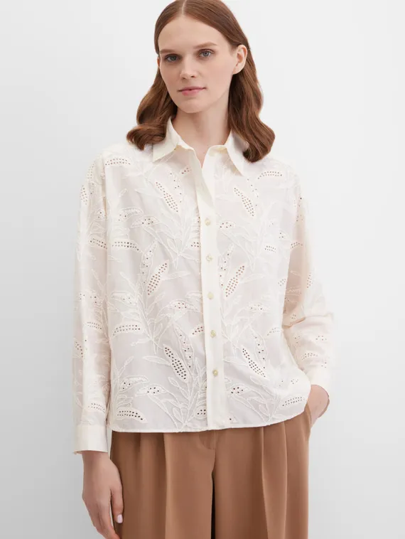 Elisa.and.me Блуза с перфорацией и вышивкой