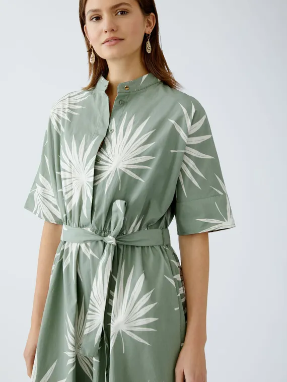 Oui Платье из хлопкового поплина