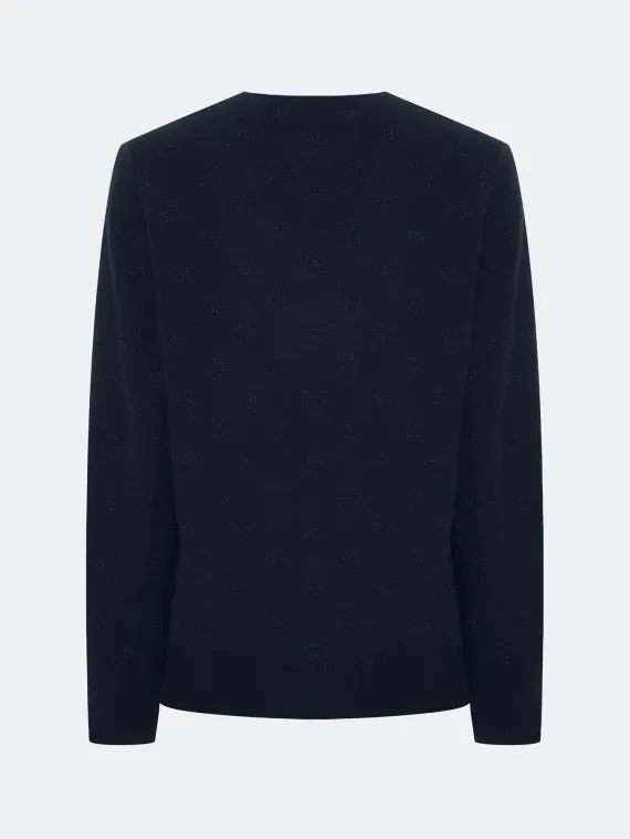 BULMER Жаккардовый кардиган с блеском