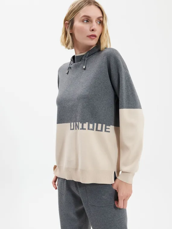 UNQ Пуловер с капюшоном