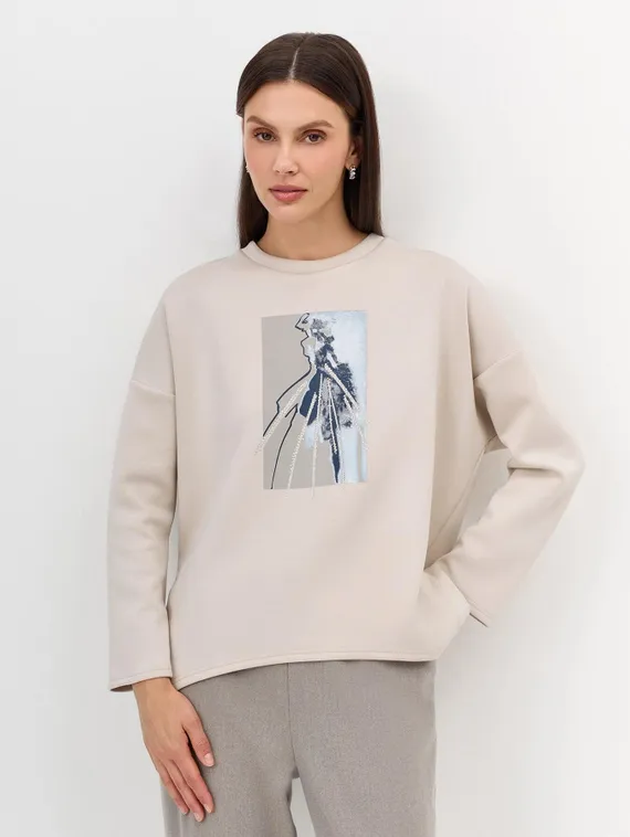 BULMER Свободный свитшот с принтом