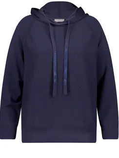 SAMOON Джемпер вискозный с капюшоном