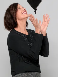 BIANCA Свитер со стразами