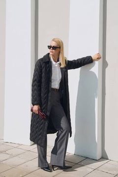 BULMER Пальто с фигурной стежкой