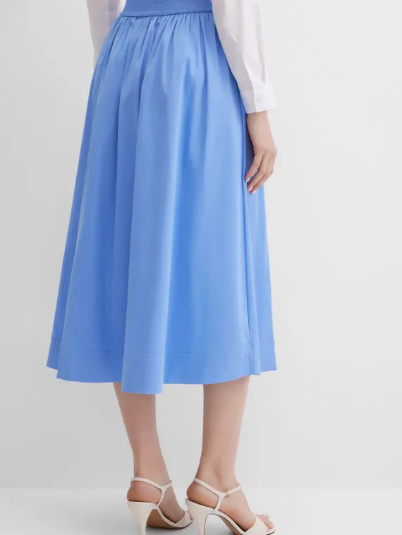 Elisa.and.me Юбка миди А-силуэта голубая