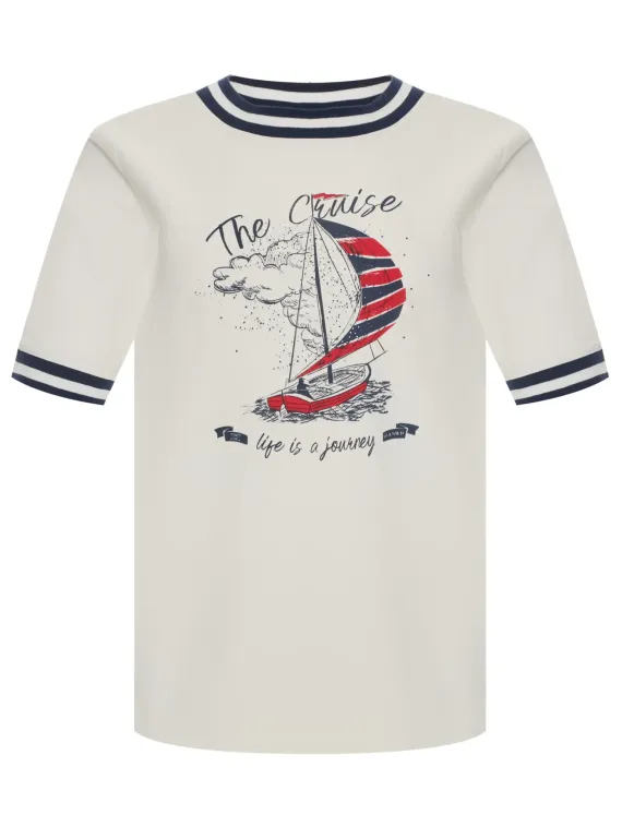 BULMER Футболка с ярким принтом