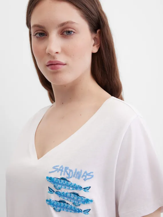 Elisa.and.me Футболка с V-вырезом