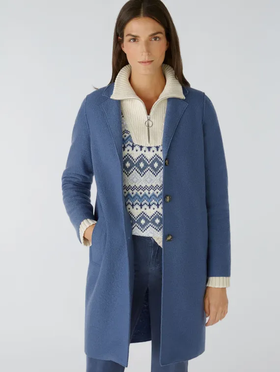 Oui Пальто из шерсти