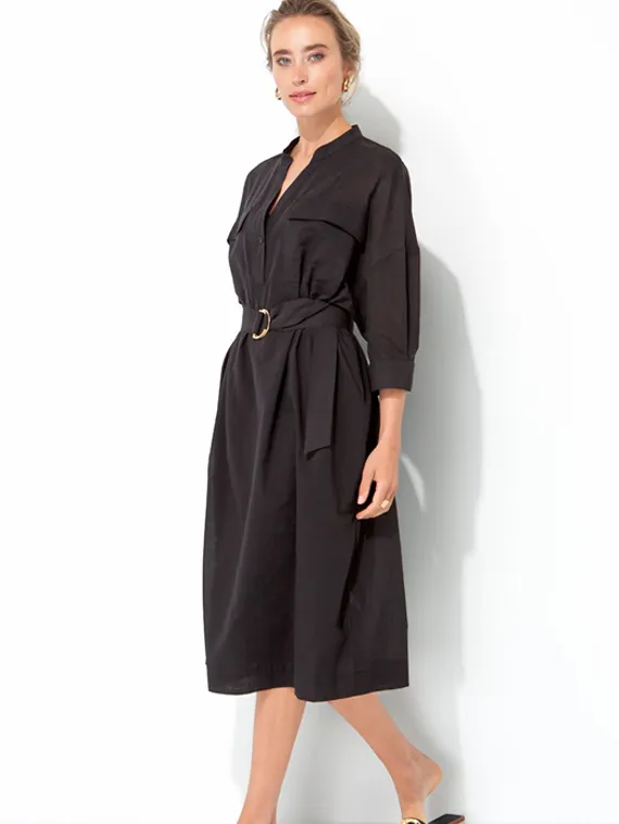 CATNOIR Черное платье с поясом